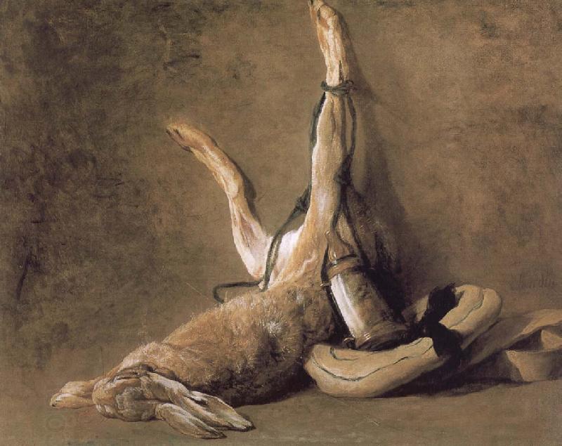 Jean Baptiste Simeon Chardin Hare and hunting with tinderbox China oil painting art